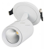 Встраиваемый светильник на штанге Arlight LGD-LUMOS-R62-9W Warm3000 (WH, 25 deg) 024286