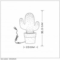 Настольная лампа декоративная Lucide Cactus 13513/01/31