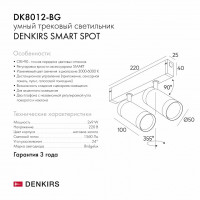 Светильник на штанге Denkirs Smart DK8012-BG