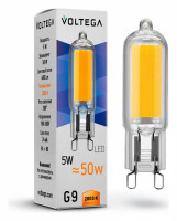 Лампа светодиодная Voltega Capsule G9 5Вт 2800K VG9-K1G9warm5W
