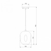 Подвесной светильник Eurosvet Mill 50195/1 жемчуг черный