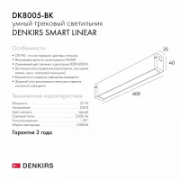 Накладной светильник Denkirs DK8005 DK8005-BK
