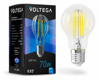 Лампа светодиодная Voltega Crystal E27 7Вт 4000K VG10-A60E27cold7W-F