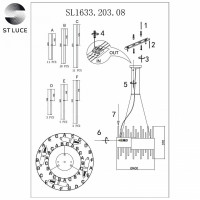 Подвесной светильник ST-Luce Olvera SL1633.203.08