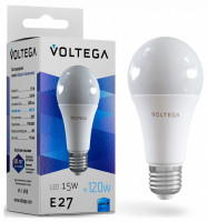 Лампа светодиодная Voltega General purpose bulb 15W E27 15Вт 4000K VG2-A60E27cold15W