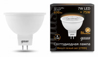 Лампа светодиодная Gauss GU5.3 7Вт 3000K 101505107