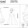 Подвесной светильник Maytoni Rim MOD058PL-L74B3K