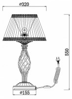 Настольная лампа декоративная Maytoni Grace RC247-TL-01-R
