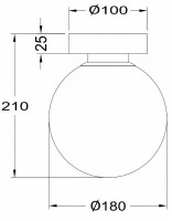 Накладной светильник Maytoni Basic form MOD321WL-01G2
