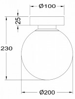 Накладной светильник Maytoni Basic form MOD321WL-01G3