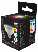 Лампа светодиодная Gauss 406 GU5.3 6Вт 3000-6500K 101105406